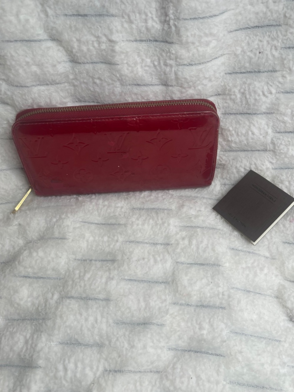 Louis Vuitton Zippy Wallet Monogram Vernis Red | Authentic LV Patent Leather Wal - Picture 10 of 16